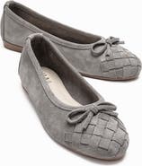 Forever & Always Shoes Nopos Leather Cap Toe Ballet Flat