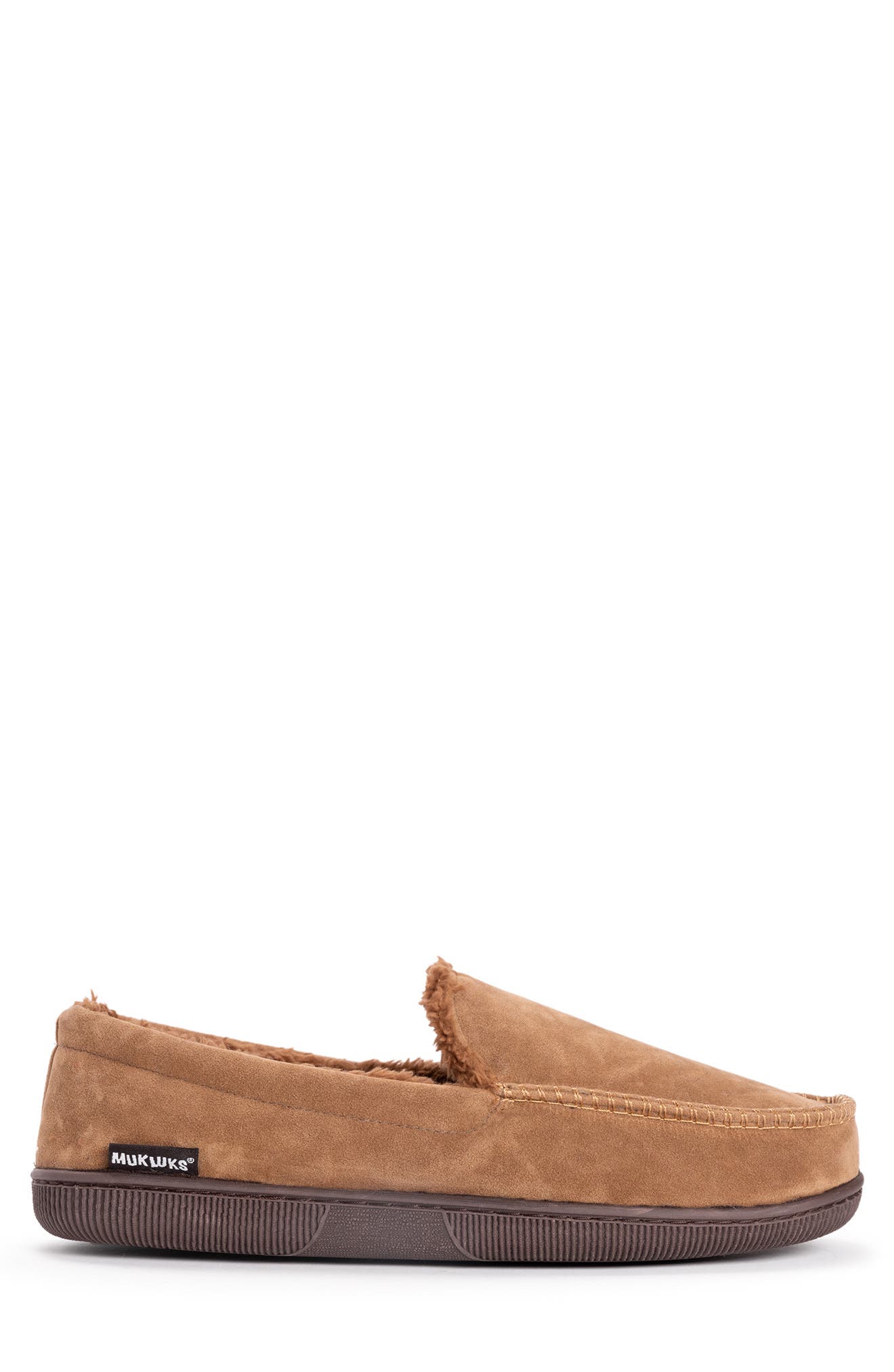 MUK LUKS Faux Shearling Lined Slipper, Alternate, color, Brown