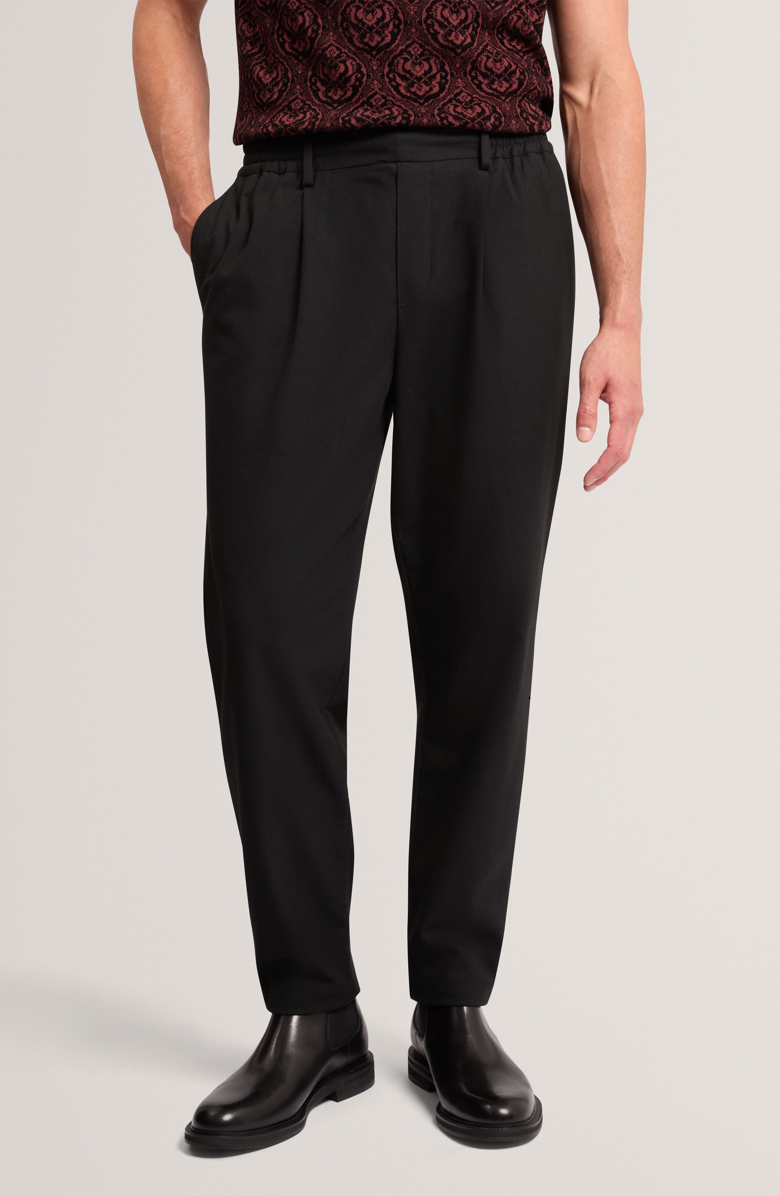 Ted Baker Wilburr Pleated Tapered Pants (Men) | Nordstrom