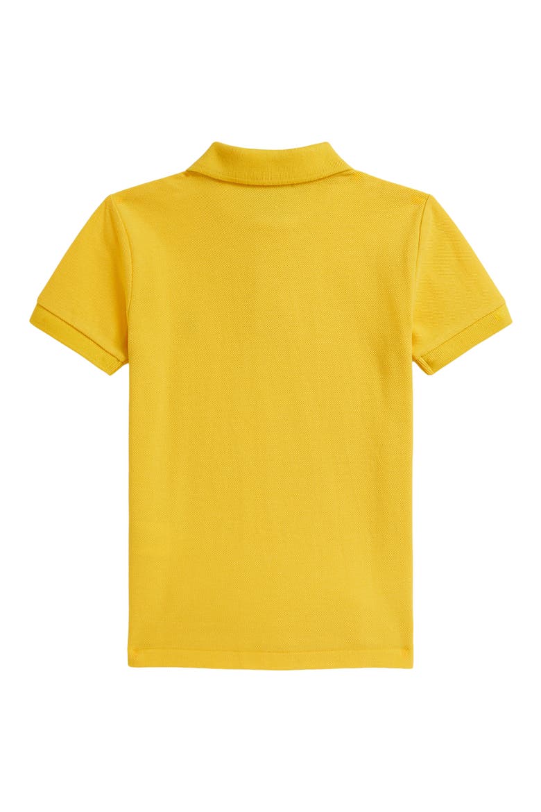 Kids' Basic Solid Cotton Piqué Polo, Alternate, color, RACING YELLOW