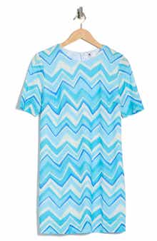 M Missoni Chevron Elbow Length Sleeve Minidress