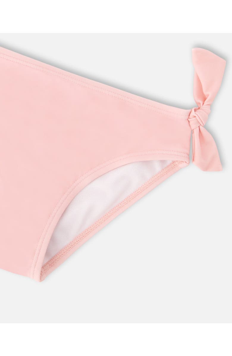 Deux par Deux Two-Piece Short Sleeve Top Hibiscus Swimsuit, Alternate, color, Pink Hibiscus Print