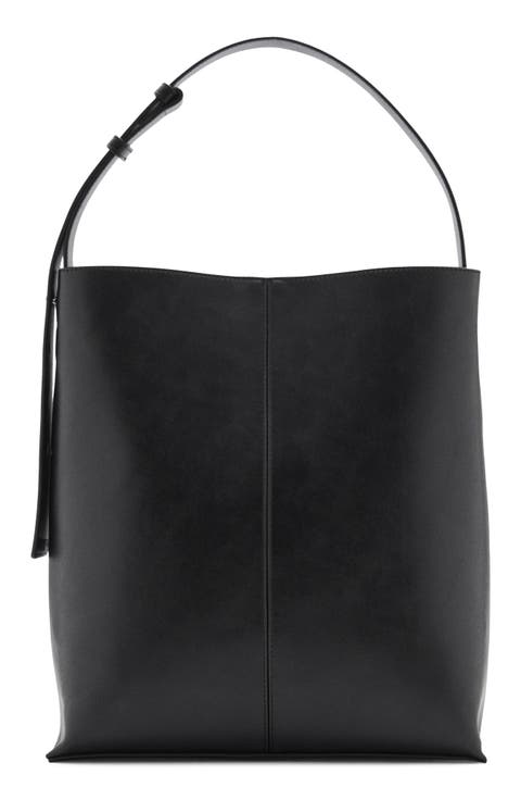 Short Handle Faux Leather Shopper