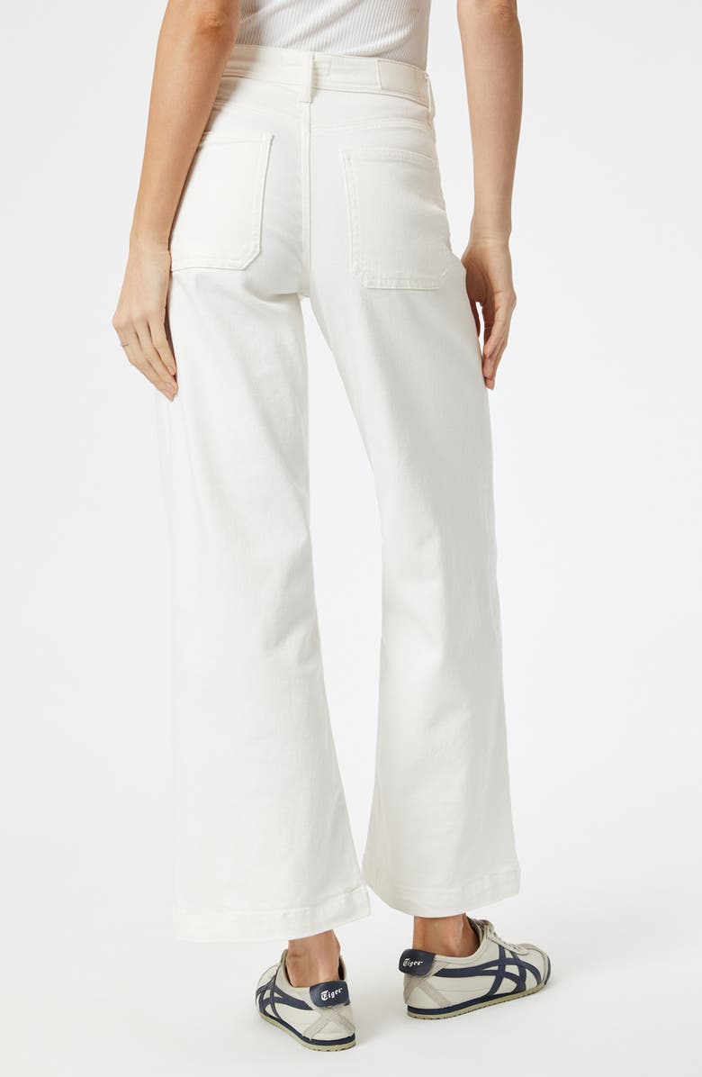 Mavi Jeans Paloma Marine Patch Pocket Ankle Wide Leg Jeans, Alternate, color, White Flex Blue