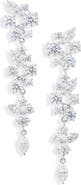 Nadri Chiara Cluster Linear Drop Earrings