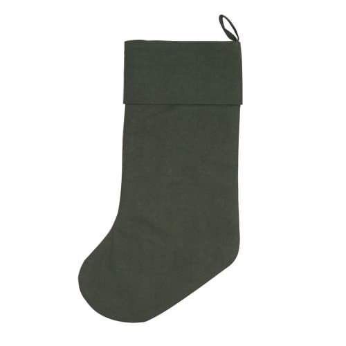 C & F Home C&f Home Woodland Santa Stocking In Green