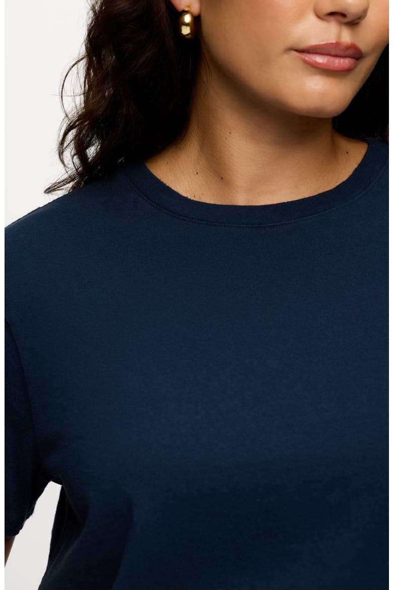 Everyday Cotton T-Shirt, Alternate, color, DARK NAVY