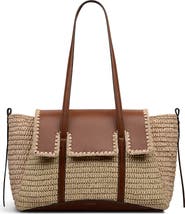 Radley The Chancery - Raffia Medium Flapover Woven Shoulder Bag