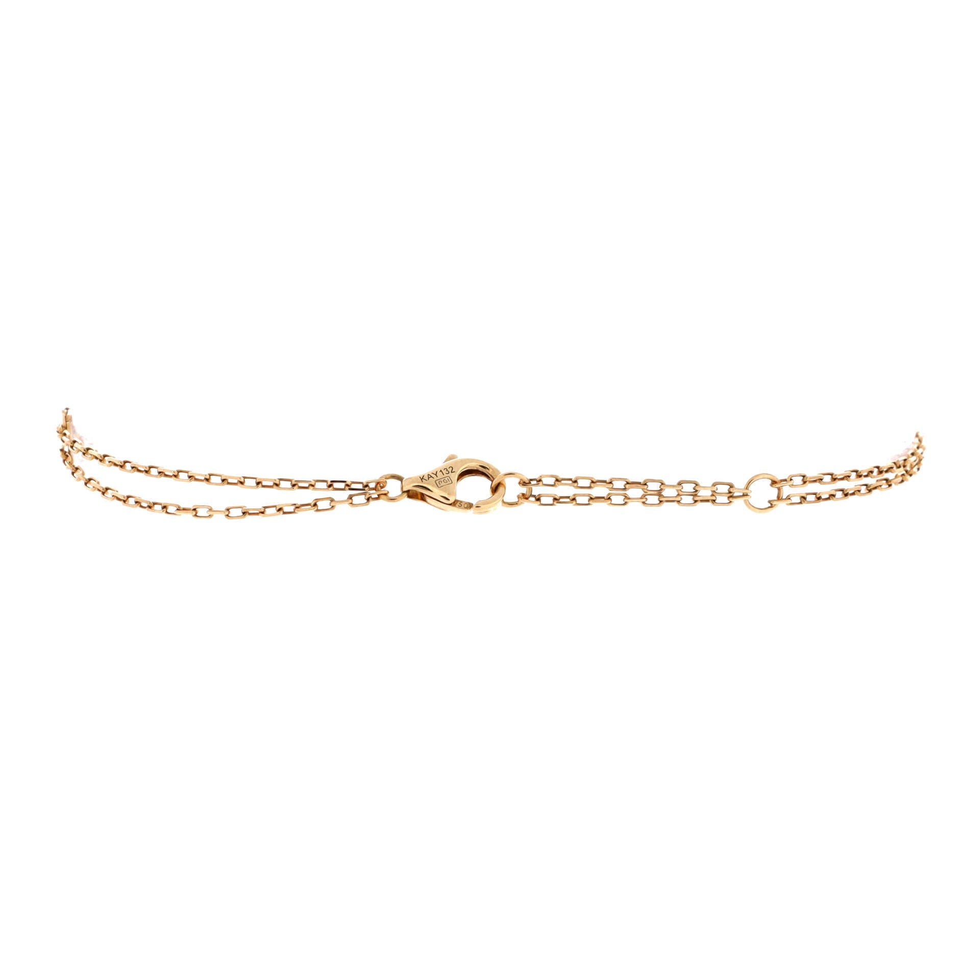 2 Diamonds Love Bracelet 18K Yellow Gold with Diamonds, Alternate, color, Metallic Gold