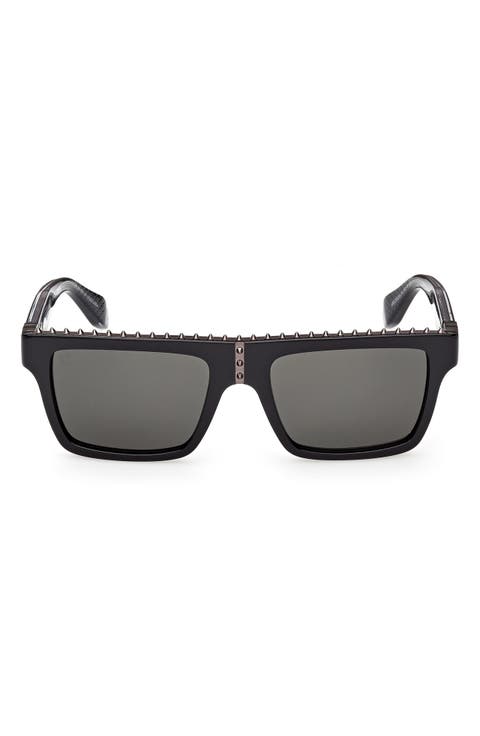 56mm Rectangular Sunglasses