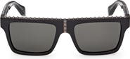 Christian Louboutin 56mm Rectangular Sunglasses