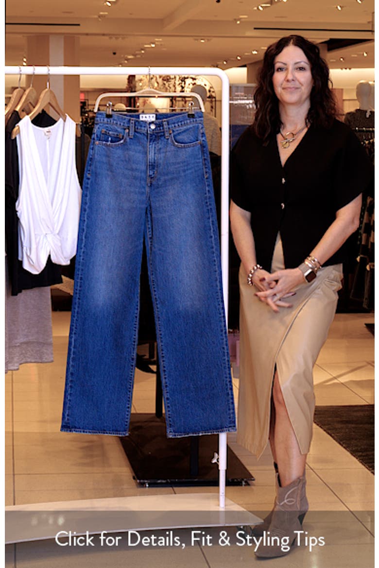 City Distressed High Waist Straight Leg Jeans video