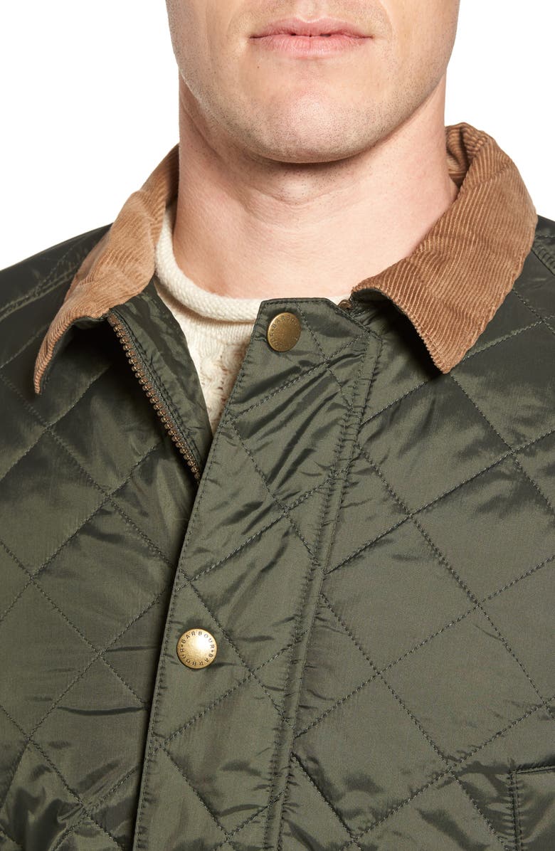 Barbour 'Canterdale' Slim Fit Water-Resistant Diamond Quilted Jacket, Alternate, color,