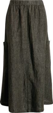 Eileen Fisher Organic Linen Cargo Skirt