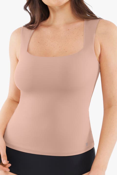 Cloud Touch Snatched Double Layer Tummy Control Sleeveless Tank Top