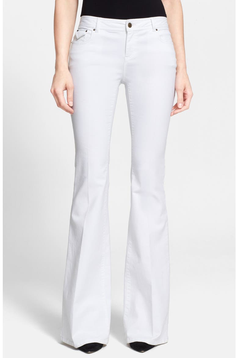 'Roxana' Flare Leg Jeans, Main, color, WHITE