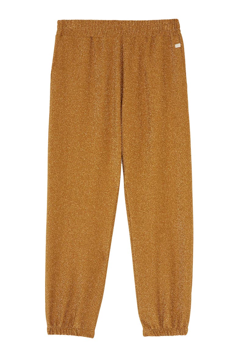 Viscose Trousers With Lurex, Alternate, color, Gold