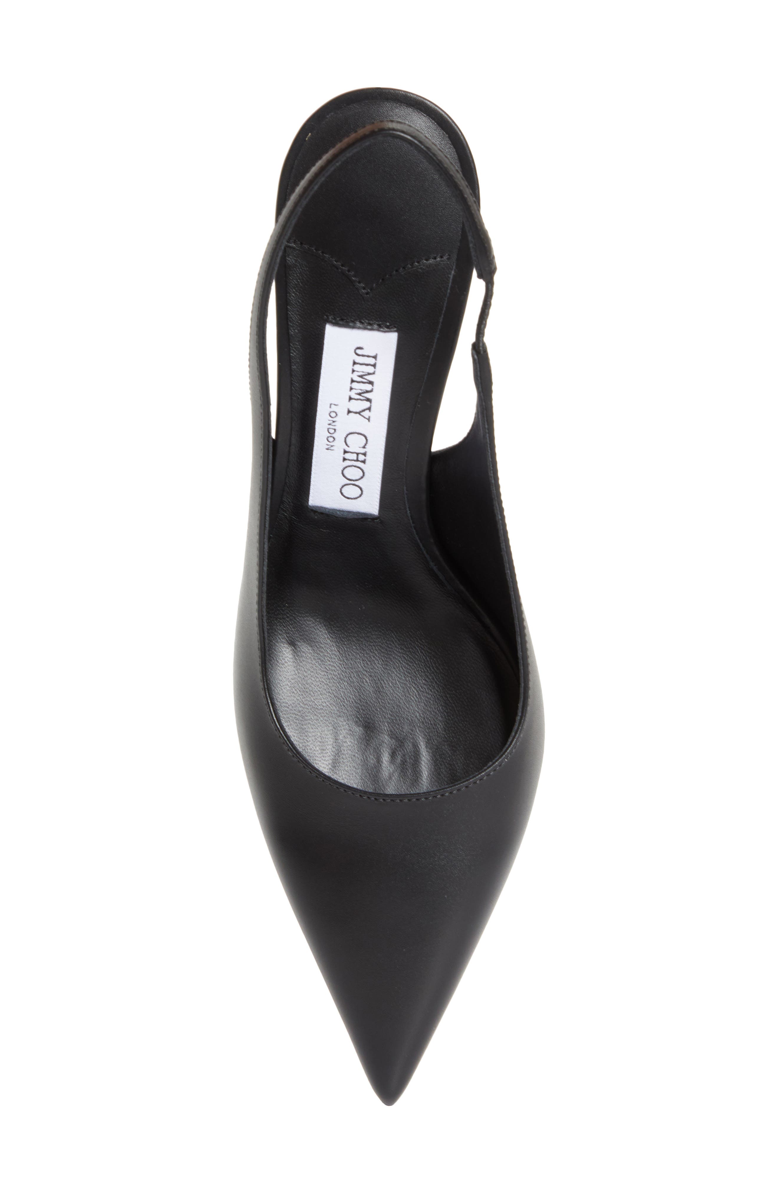Jimmy Choo Love Pointed Toe Slingback Pump, Alternate, color, Black