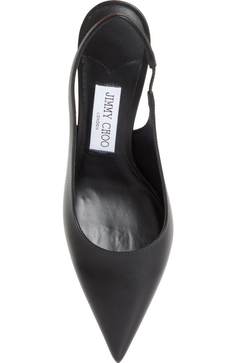 Jimmy Choo Love Pointed Toe Slingback Pump, Alternate, color, Black