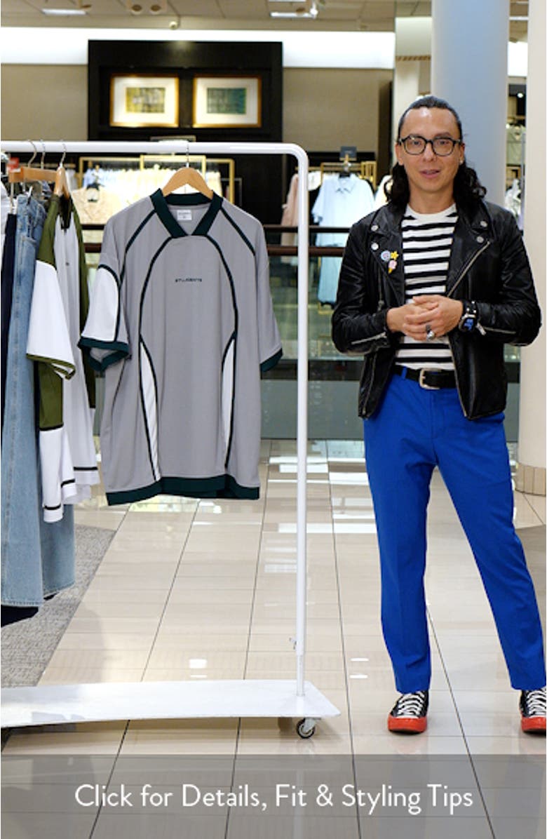 Neville Short Sleeve Mesh Jersey Top, sales video thumbnail