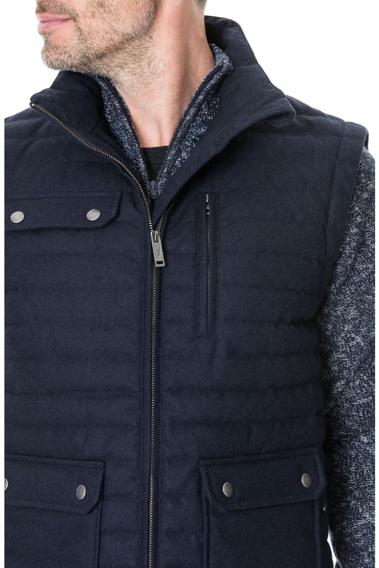 Gapes Valley Regular Fit Quilted Vest, Alternate, color, NAVY