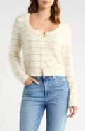 PAIGE Fortuna Stripe Cashmere Cardigan