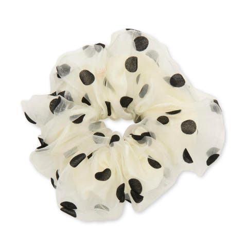 Oversized Polka Dot Scrunchie