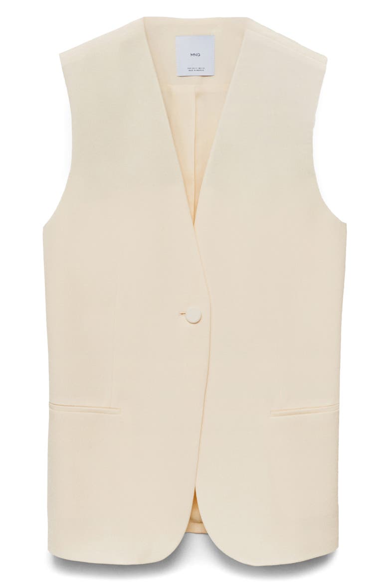 Longline Vest, Alternate, color, VANILLA