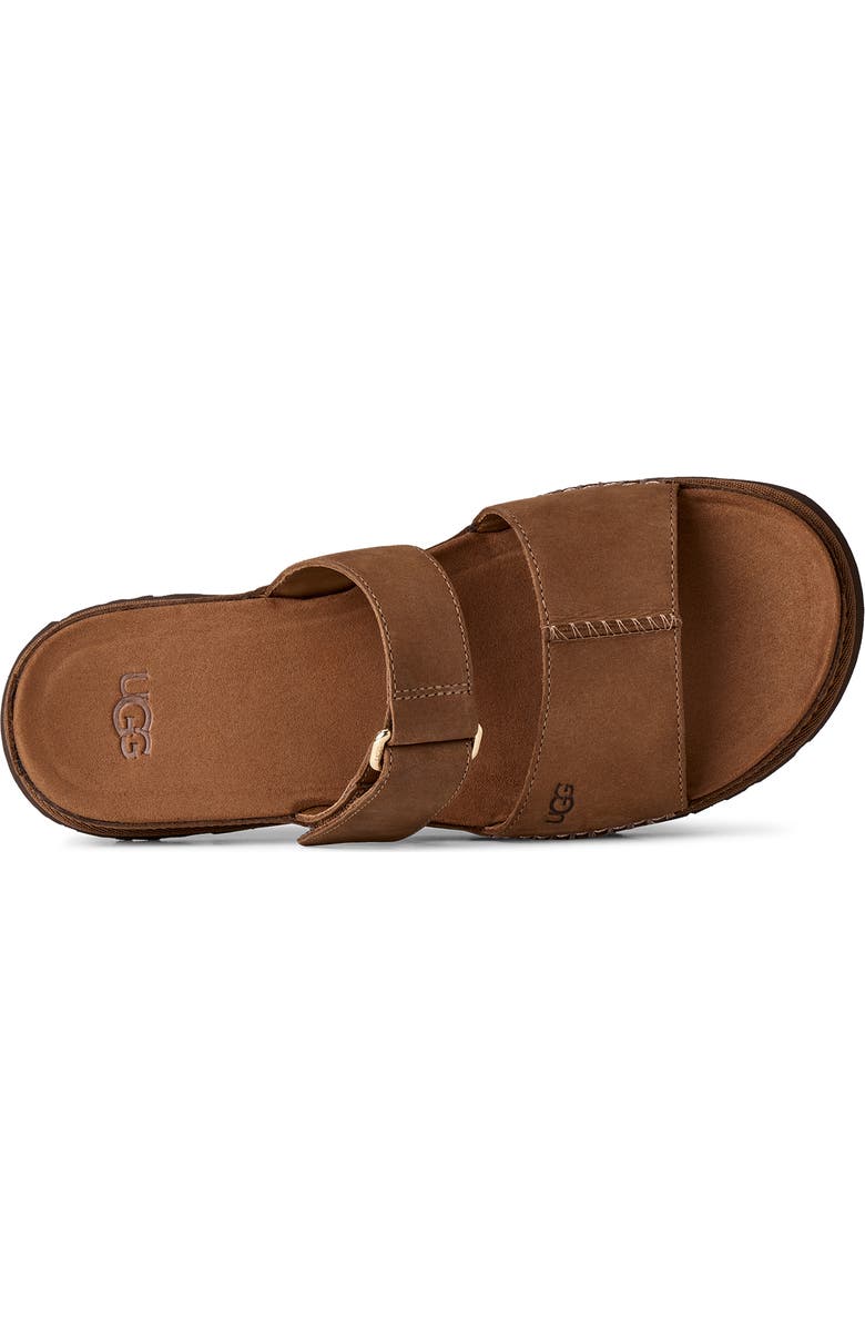 UGG<sup>®</sup> GoldenGaze Slide Sandal, Alternate, color, Dark Chestnut