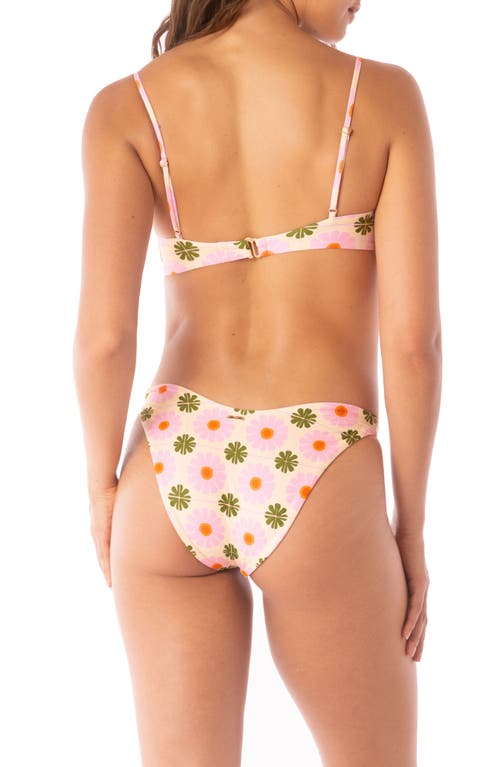 Maaji Splendour High Cut Reversible Bikini Bottoms In Multi