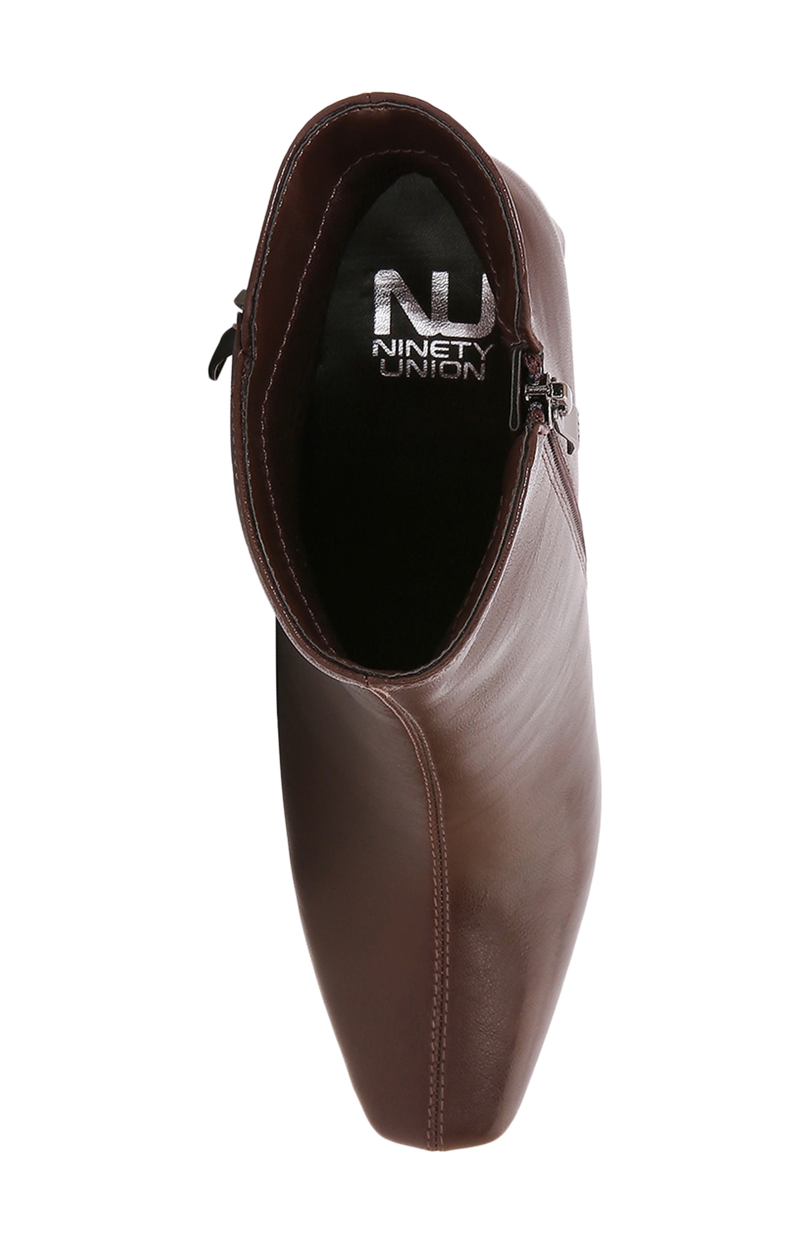 Lyona Faux Leather Bootie, Alternate, color, BROWN