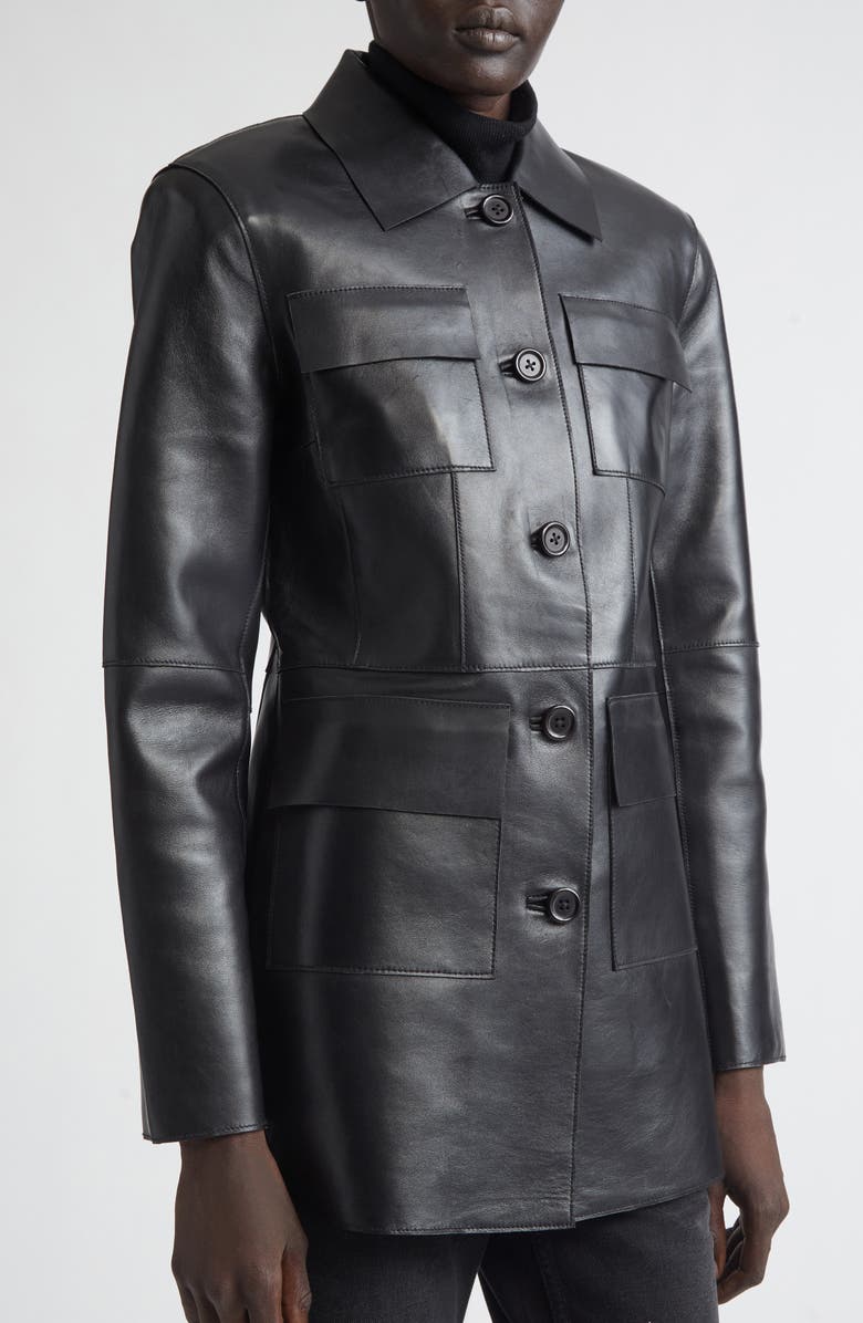 Stand Studio Kierra Leather Jacket, Alternate, color, Black