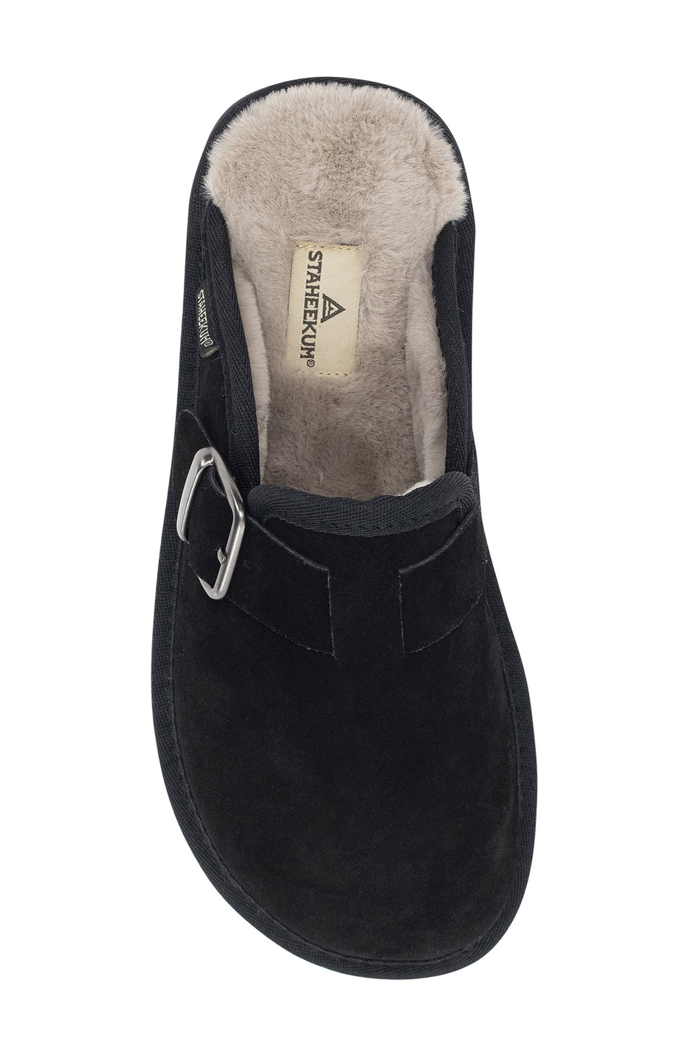 Chelan Leather Clog, Alternate, color, BLACK