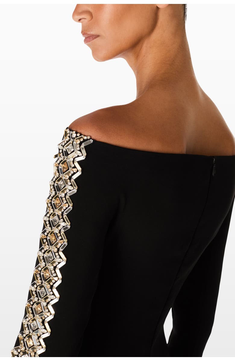 Jenny Packham Charisma Dress, Alternate, color, Liquorice