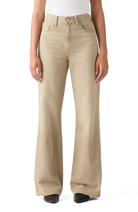 Ribcage High Waist Wide Leg Jeans (Chipped Winter Twig)