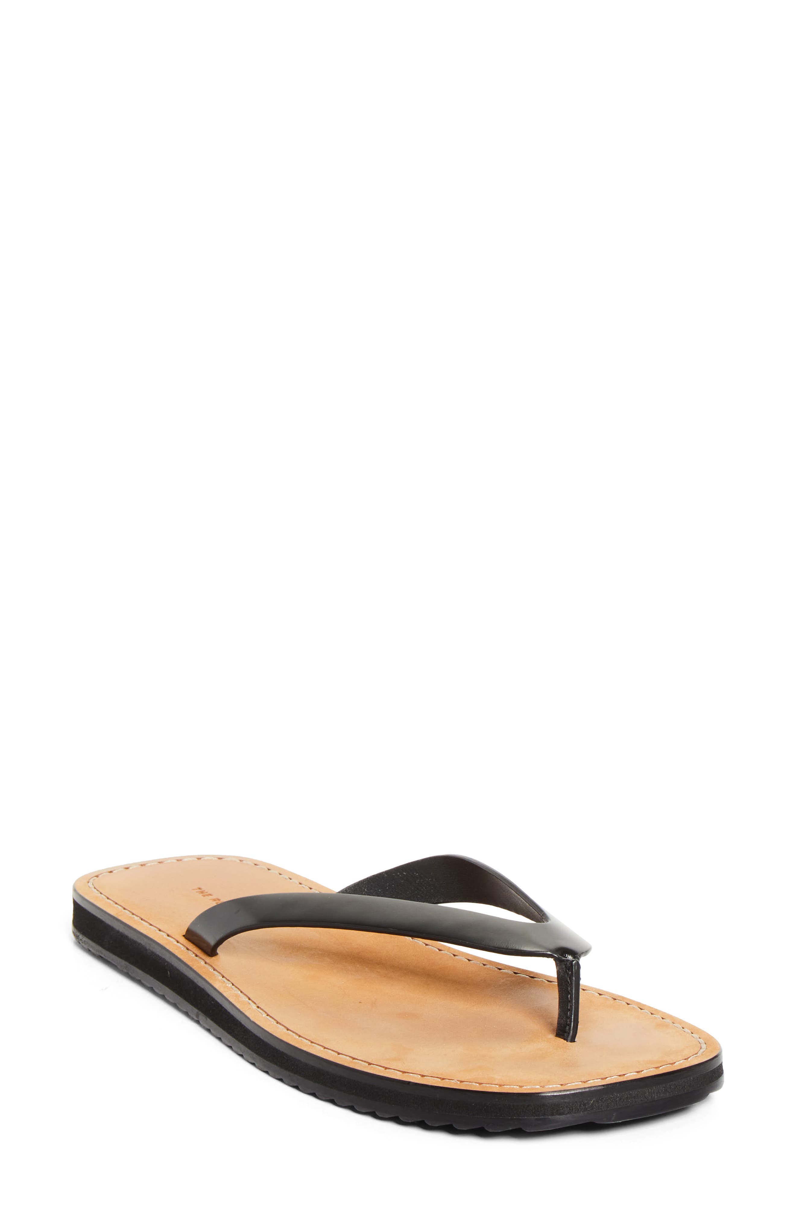 The Row Dune Classic Ginza Flip Flop, Main, color, Black