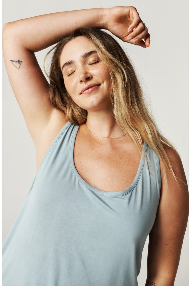 Lace Racerback Pajama Tank, Alternate, color, SHADOW GREEN
