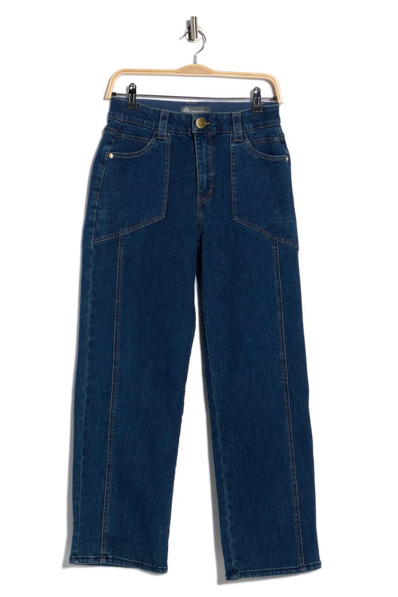 Front Seam Crop Jeans, Alternate, color, BLUE