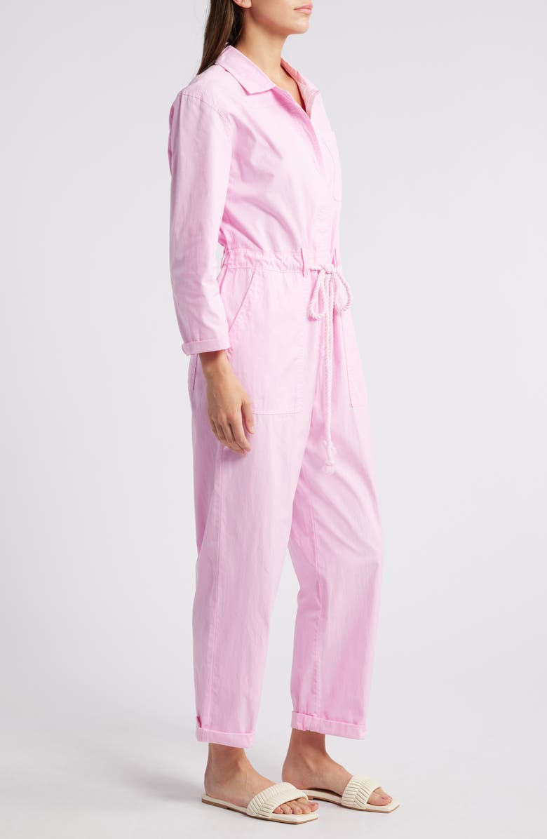 MANGO Nonstretch Denim Jumpsuit, Alternate, color, 