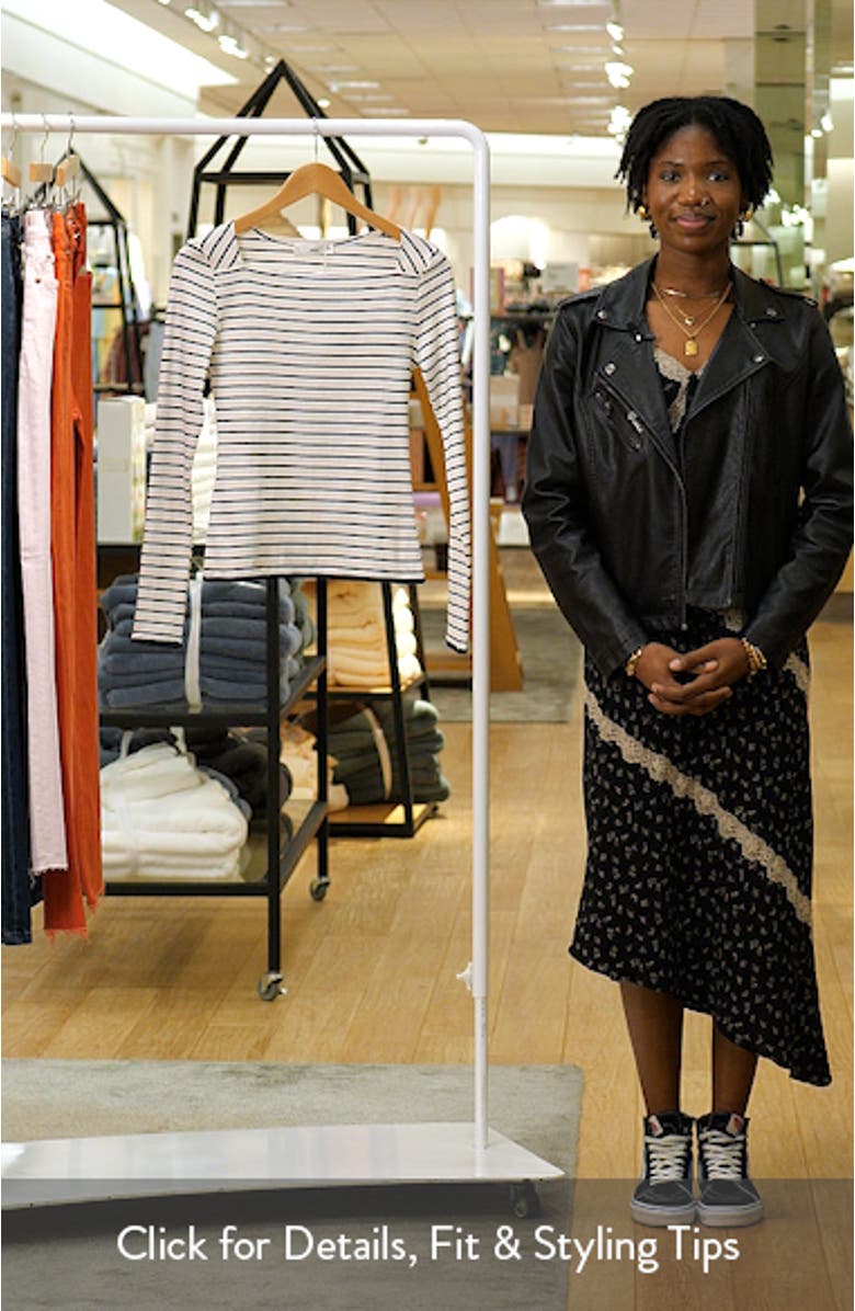 Boat Neck Cotton T-Shirt, sales video thumbnail