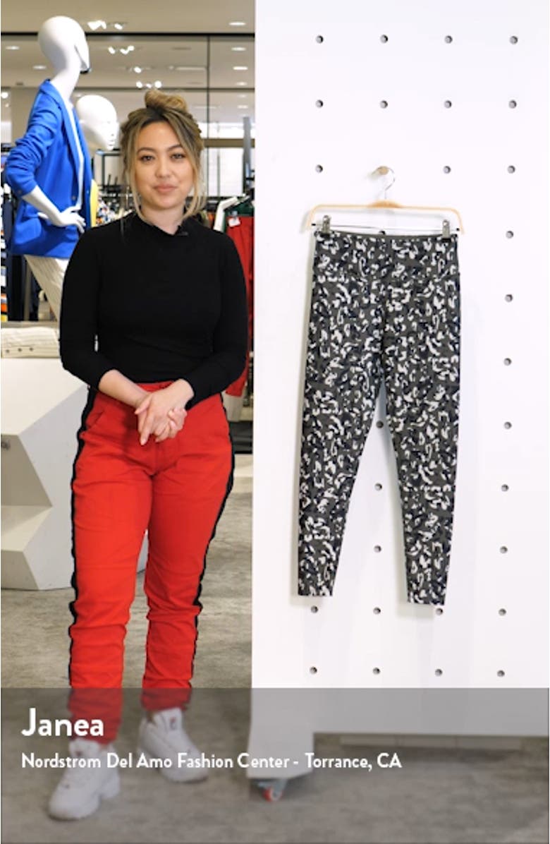High Waist Leopard Camo Leggings, sales video thumbnail