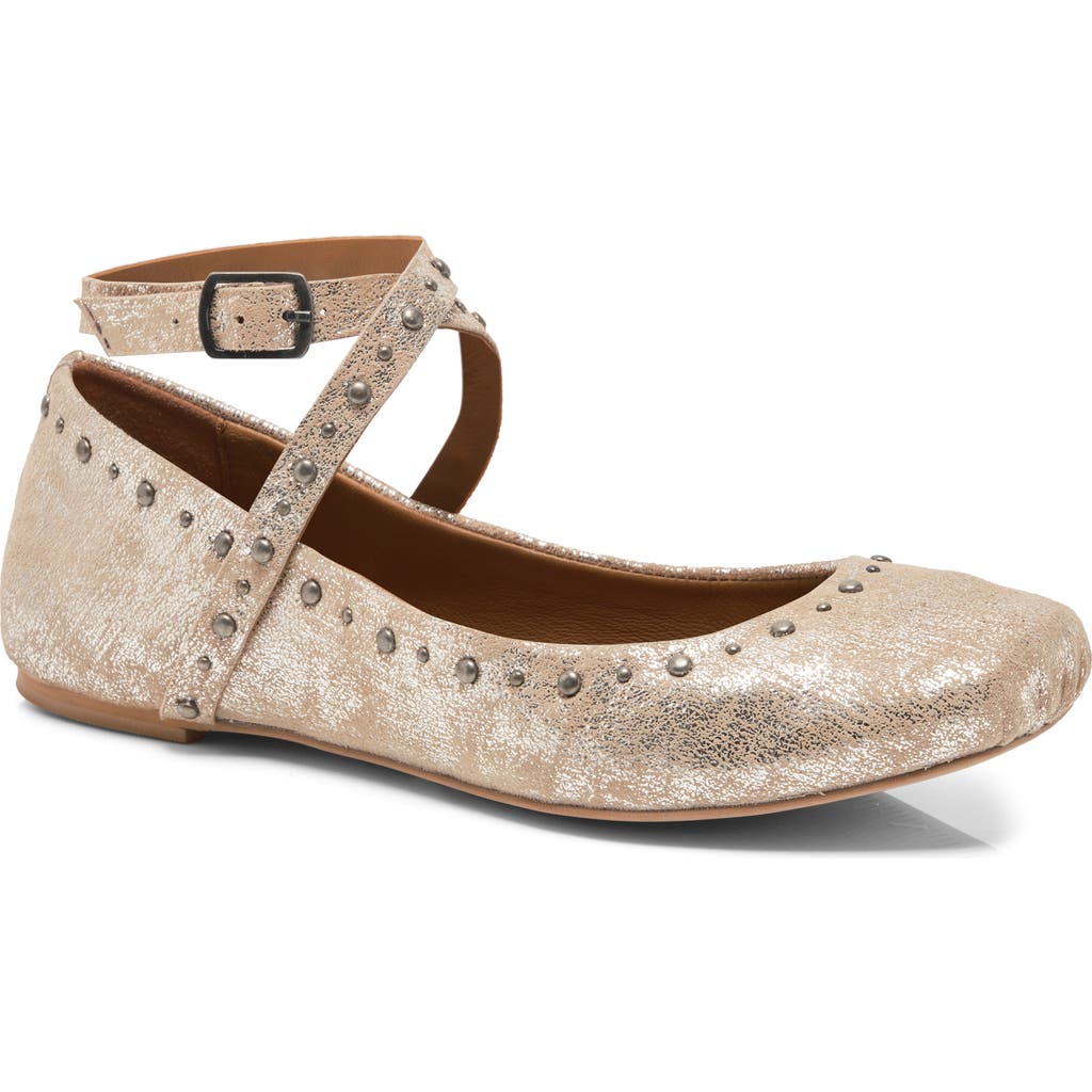 Free People Grace Ankle Strap Ballet Flat In Multi