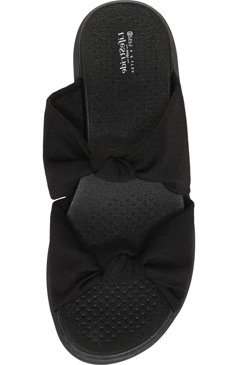 LifeStride Caring Slide Sandal, Alternate, color, Black