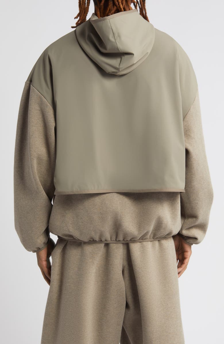 Fear of God Essentials Fleece & Nylon Hoodie, Alternate, color,