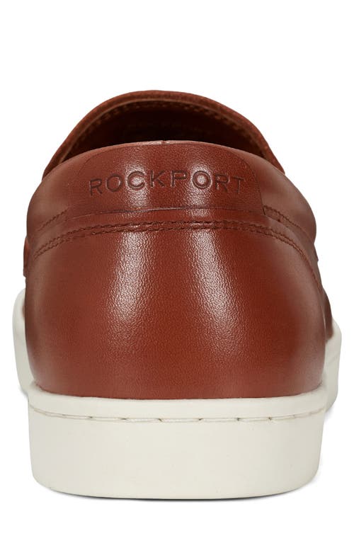 Rockport Reller Slip On Sneaker In Dark Natural
