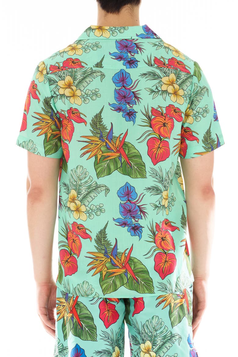 Floral Camp Shirt, Alternate, color, HAWAIIAN FLOWER
