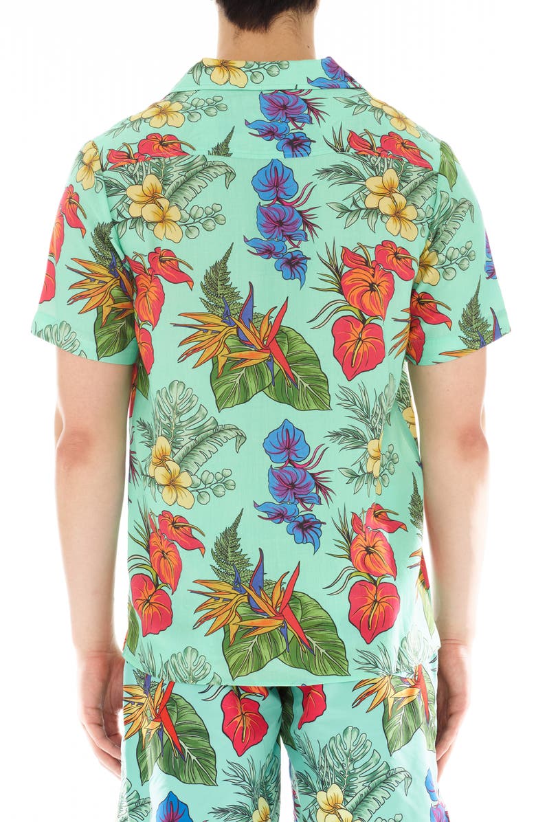 Cult of Individuality Floral Camp Shirt, Alternate, color, 