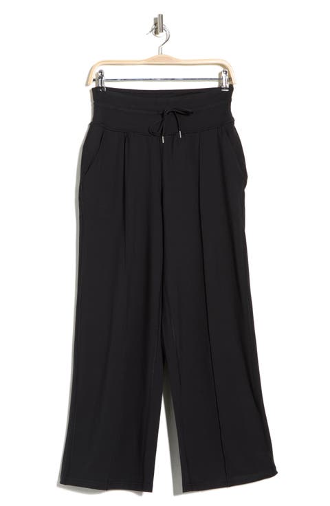 Interlock High Waist Pintuck Wide Leg Pants