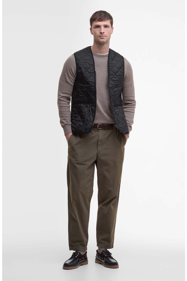 Zip Line Quilted Vest, Alternate, color, BLACK/ MODERN