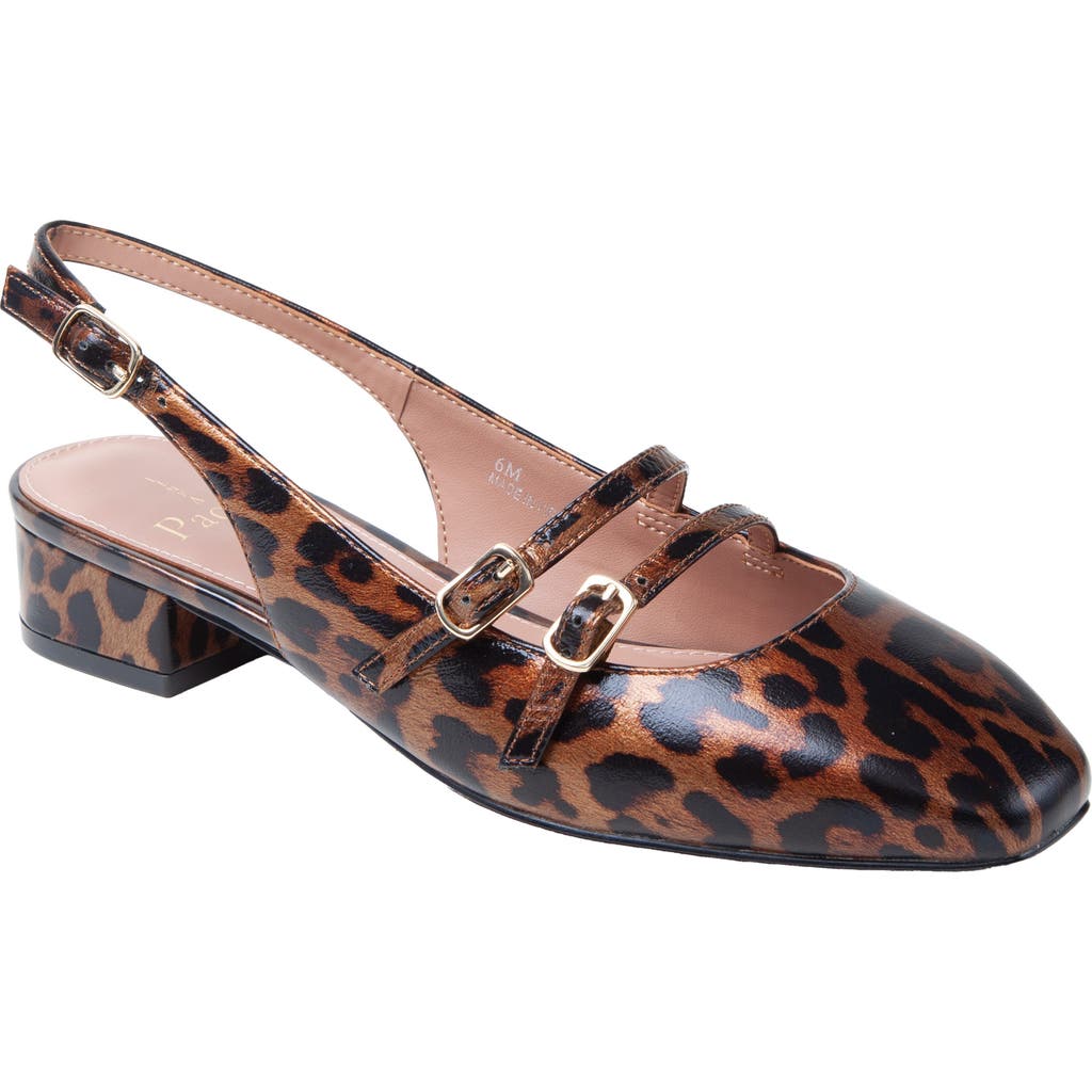 Linea Paolo Cassianx Slingback Mary Jane Pump In Brown